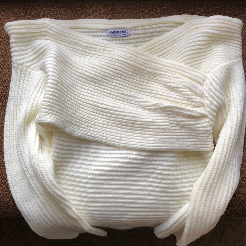 Fashion Nova Off the Shoulder Sweater